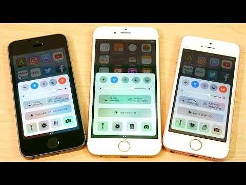 iPhone 5S vs iPhone 6 vs iPhone SE iOS 10.3.2