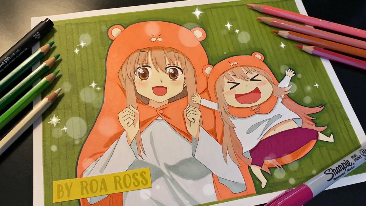 UMARU | Himouto! Umaru-Chan | Speed Drawing | Anime Fan Art by Roa Ross