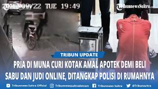 Pria di Muna Curi Kotak Amal Apotek Demi Beli Sabu dan Judi Online, Ditangkap Po