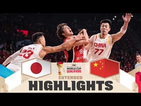 Japan 🇯🇵 v China 🇨🇳 | Extended Highlights | FIBA Basketball World Cup 2027 Asian Qualifiers