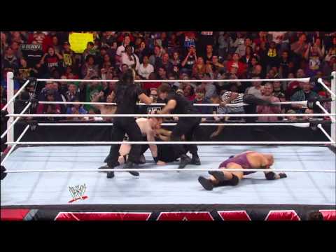 Ryback vs. The Shield -  3-on-1 Handicap Match: Raw, Dec. 31, 2012