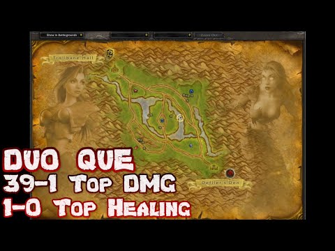 39-1 Top DMG & 0 Deaths Top Healing Full BG Duo Que! WotLK PvP Rakzo (both 2x more than 2nd most)