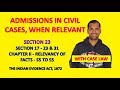 Section 23 of Evidence Act | Admission when Relevant in Civil Cases | Law of Evidence | Evidence Act