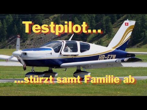 Test pilot crashes with his family