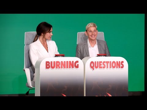 aiVictoria Beckham Answers Ellen's Extra Spicy 'Burning Questions'