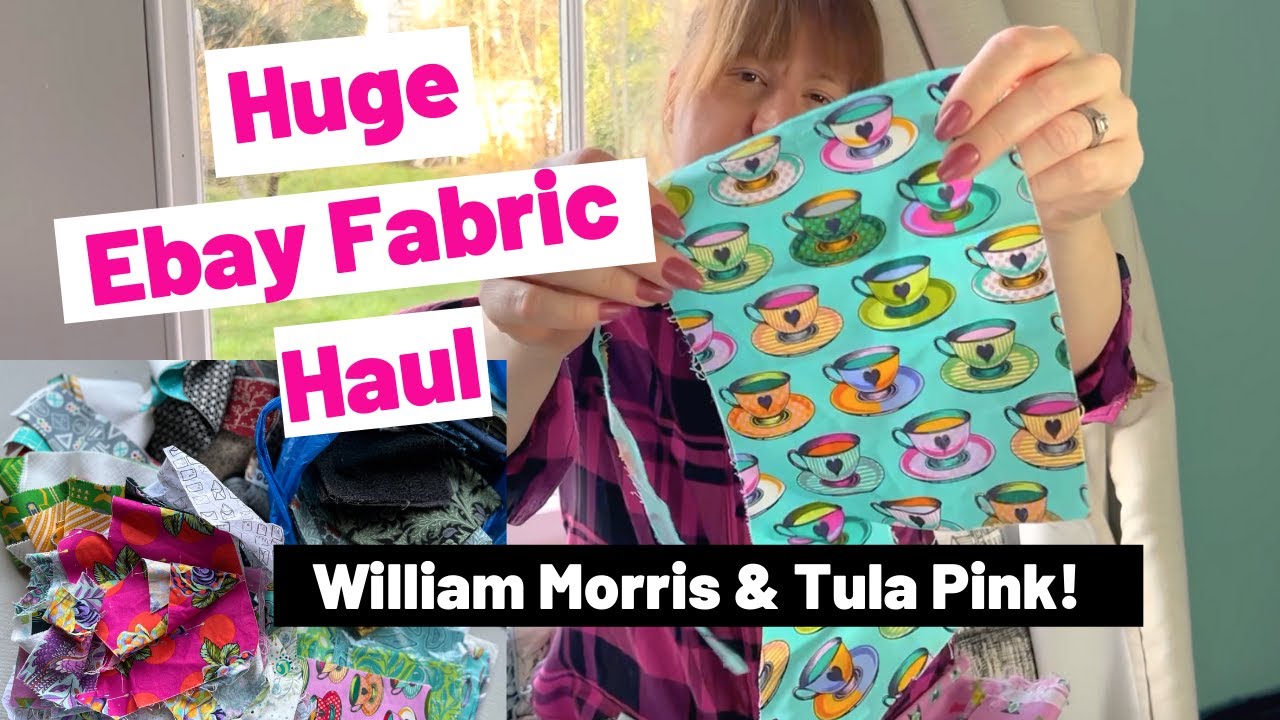 Ebay Fabric Haul! William Morris & Tula Pink fabric haul plus plans for a new quilt!
