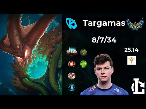 Thresh SUPPORT - KC Targamas | Patch 25.14 EUW Challenger