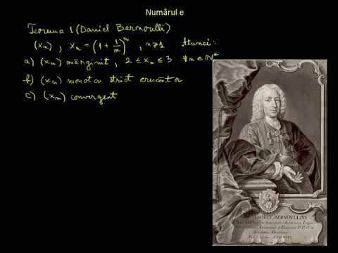 Numărul e - Teorema lui Daniel Bernoulli - demonstrație | Lectii-Virtuale.ro