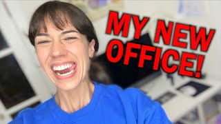TOUR OF MY NEW HOME OFFICE!