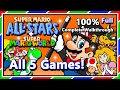 Super Mario All Stars Super Mario World 100 Complete Walkthrough All 5 Games