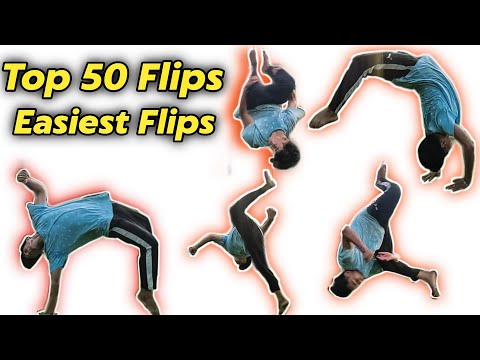 Best Top 50 Easiest Flips & Tricks || Tricking / Tumbling 🔥🔥