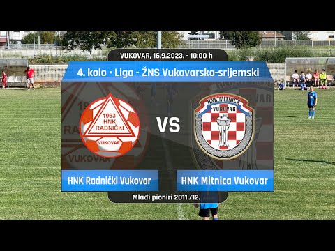 HNK Radnički Vukovar - HNK Mitnica Vukovar, 1-13, 4. kolo, Liga - ŽNS VS, Mlađi pioniri 2011./12.