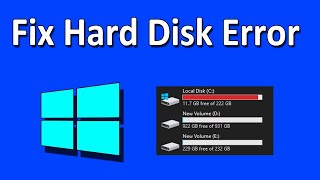 How To Scan and Fix Hard Disk Error in Windows 10 PC/Laptop