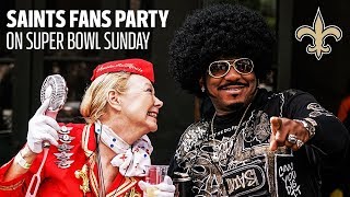 New Orleans Saints Fans Party in the Streets Instead of Watching the Super Bowl