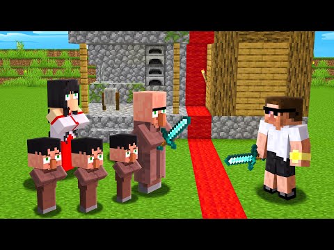 Mr.Doorbin SPLIT My Village into Half in Minecraft..