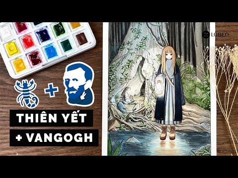 Vẽ Thiên Yết e review Màu Van Gogh Conjunto 12+3 | Pintura Escorpião com Aquarela Van Gogh | ENGSUB