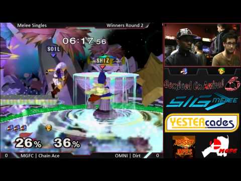 COA6 SSBM - Chain Ace (Falco) vs Dirt (Young Link, Ganon) - W2