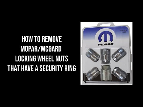 How to remove Mopar / McGard Locking Wheel Nuts