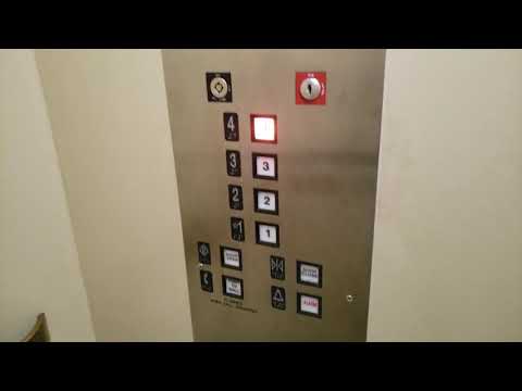 Loud & Weird Motor! 1960's Otis Traction Elevator at an apartment building - Vancouver BC