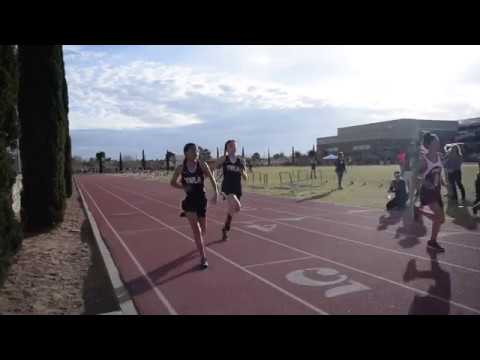 TRACK 7th Grade Girls 100m  Heat 2 at Eastwood MS (El Paso Texas 2018)