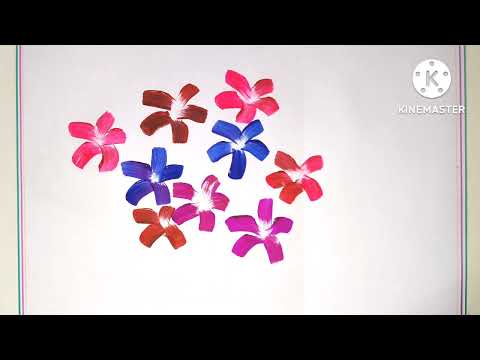 draw flowers in new way|||🌷🌷🌷🌷🌷🌷