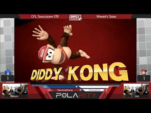CFL Smackdown 178 WiiU - Wrath (Sonic) vs Dyr (Diddy Kong) - Winners Semis