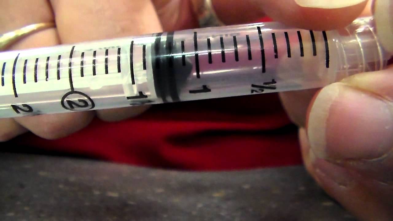 How to read a syringe