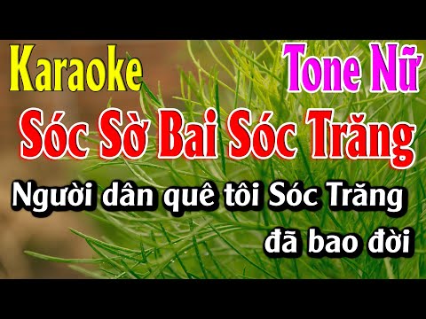Sóc Sờ Bai Sóc Trăng Karaoke Tone Nữ Karaoke Lâm Organ - Beat Mới
