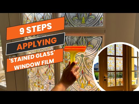 How to install privacy window film video guide cover