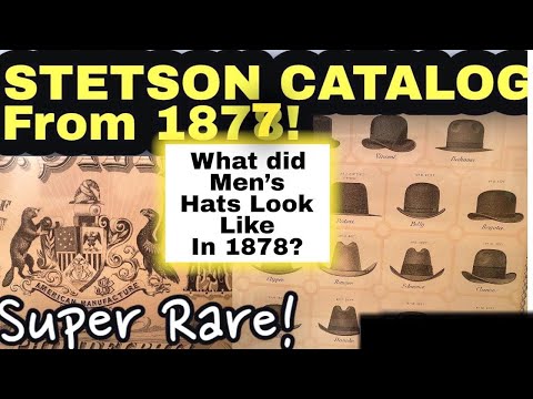 STETSON HAT CATALOG FROM 1877 - Super RARE! -