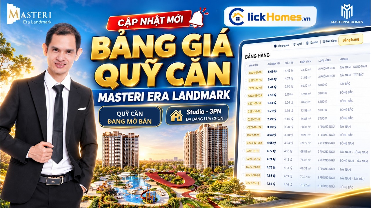 Video bảng giá Masteri Era Landmark ngày 02/10/2026
