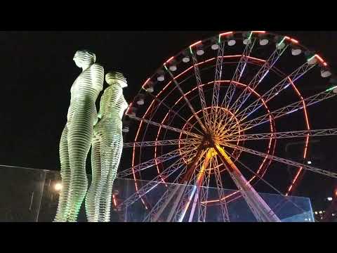 Ali and Nino Night2 | The Statue of Love | Night | Batumi | Georgia