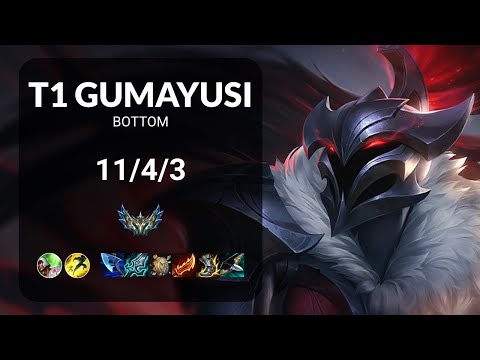 T1 Gumayusi Kalista vs Kai'Sa BOTTOM - KR CHALLENGER Patch 13.20