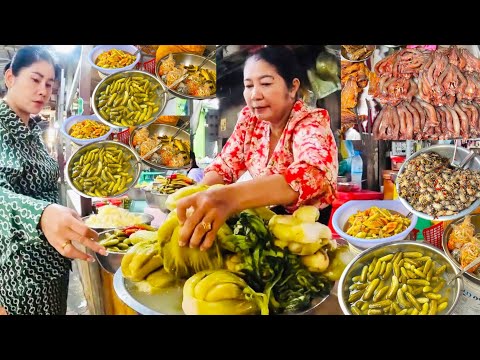 Amazing Cambodian Market Food Compilation - Delicious Breakfast, Noodles Soup, Fresh Seafood & More 