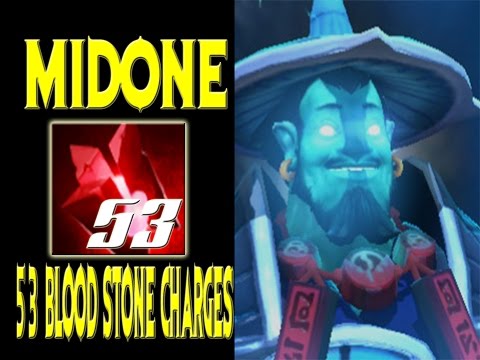 Secret Midone Storm Spirit 56 Blood Stone Charges - Dota 2 7.04