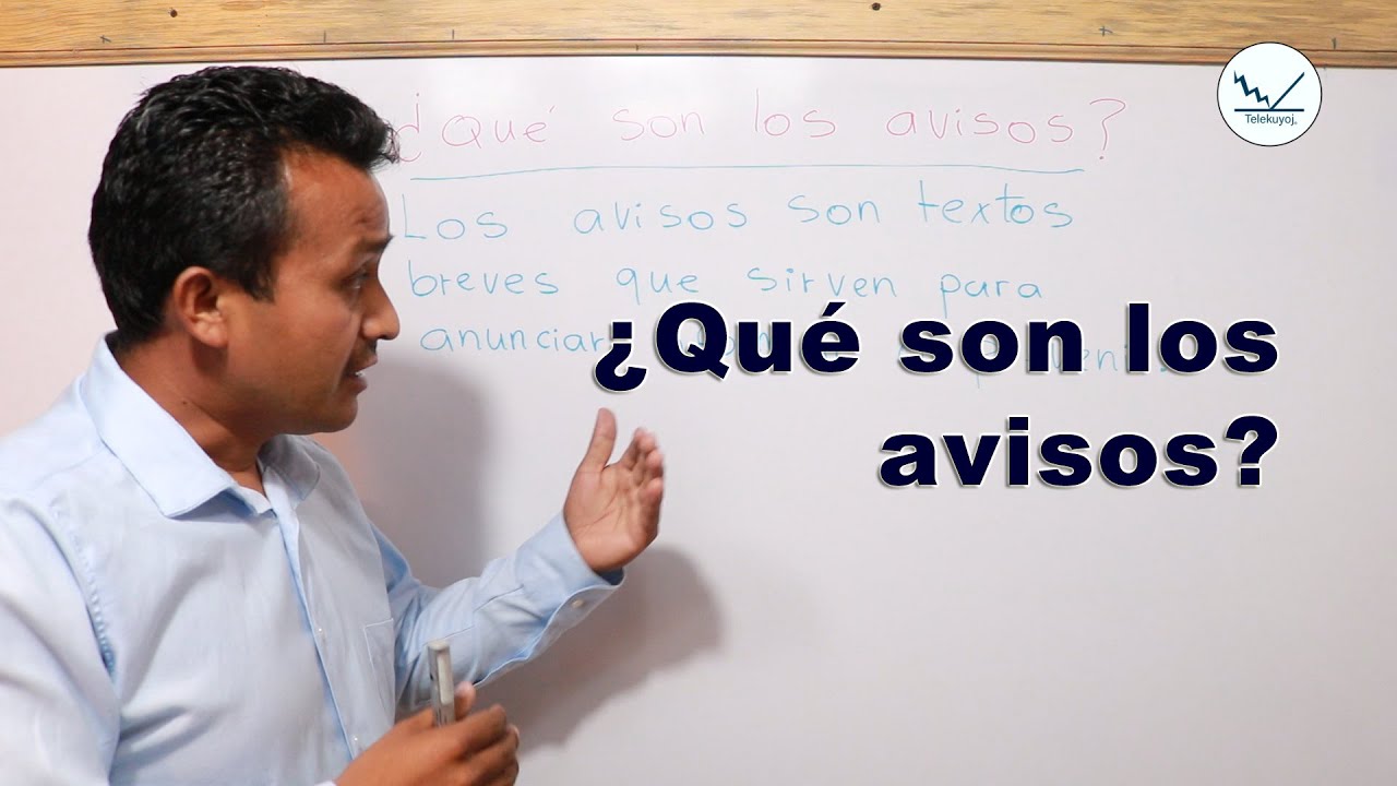¿Qué son los avisos? | Ejemplos de avisos