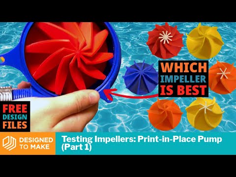 🤯 Testing the BEST 3D Printed Water Pump Impeller Designs for a Print-in-Place Pump!