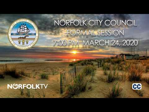 Formal Session - Norfolk City Council; March 24, 2020