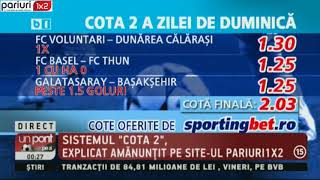 Biletul în cota 2 Sportingbet: DUMINICA, zi de PROFIT!