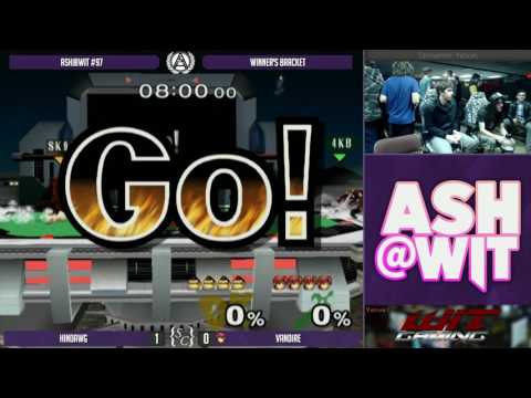 Hindawg (Falco) vs Vandire (Marth) - ASH@WIT #97 Melee Bracket