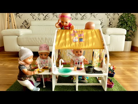 Baby Born Weekend House | Unboxing, Set Up & Fun Getaway Play with 5 Baby Dolls