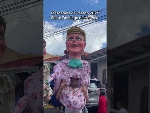 Mascarada de Verano 2026 en Santo Domingo de Heredia #carnaval #herediano #cimarrona #mascarada