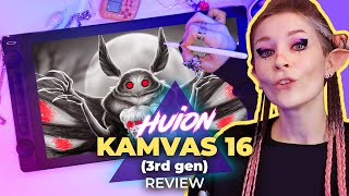 HUION Kamvas 16 (Gen 3) ✏️ Unboxing | Review | Drawing in CSP