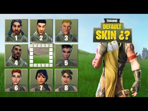 GUESS THE DEFAULT SKIN - FORTNITE CHALLENGE | tusadivi