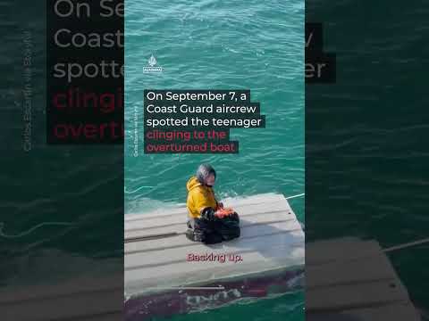 Teen rescued after clinging to boat for two days off Alaska | AJ #shorts