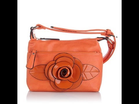 Sharif Pebbled Spring Bloom Crossbody Bag