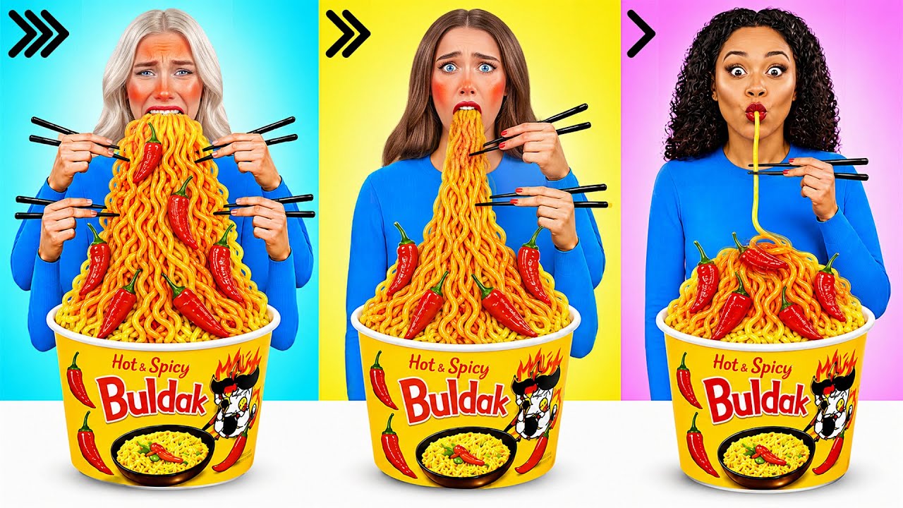 Who Eats Faster Wins a Prize Challenge | Funny Hacks for Drawing by Multi DO Challenge