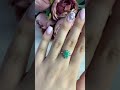 Серебряное кольцо с изумрудом 1.127ct