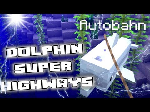 docm77 - Minecraft Dolphin Super Highways - NEW Fastest way to travel - Tutorial