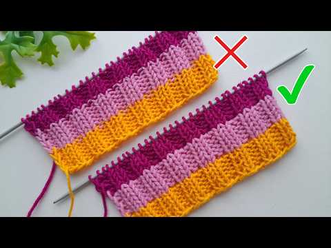 🧶 How to Change Colors in Rib Stitch Perfectly Every Time!